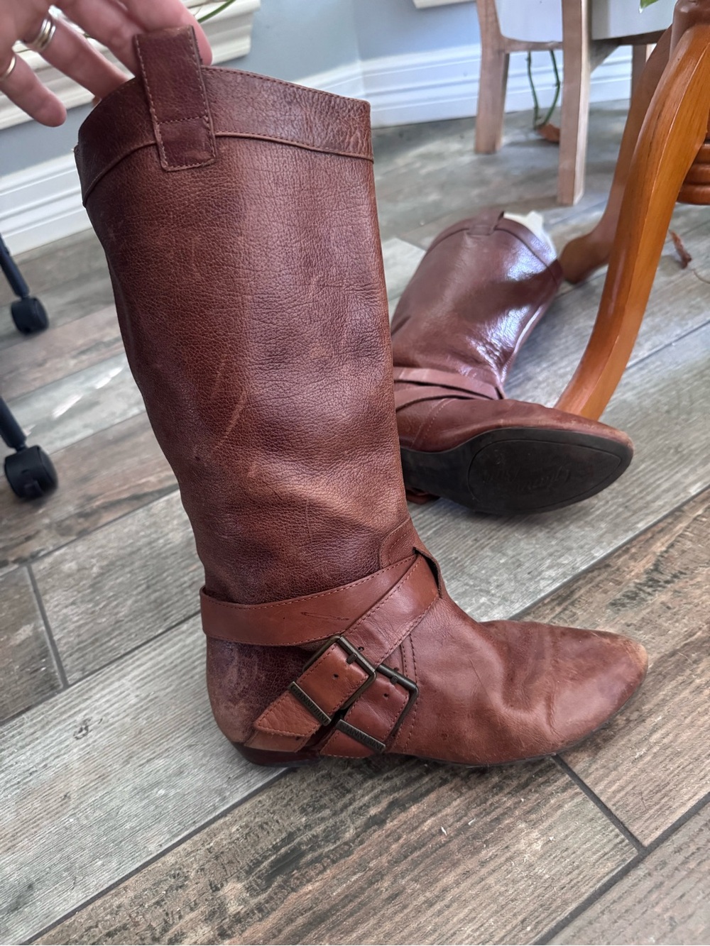 Gianni Bini cognac colored boots size 7